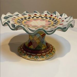 Stunning Mackenzie-Child’s Taylor fluted cake stand